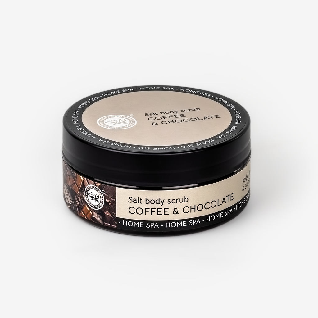 Cоляной скраб для тела «HOME SPA» *Кофе&шоколад* 200г.